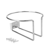 Tkidplw Étagère de rangement murale en acier inoxydable pour plusieurs bouteilles et tasses - Gain de place - Organiseur d'étagère en acier inoxydable