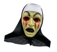 Tkidplw Housse de costume de nonne à capuche attachée avec | Accessoire d ' Halloween pour scènes d ' effroi et déguisement