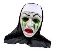 Tkidplw Housse de costume de nonne à capuche attachée avec | Accessoire d ' Halloween pour scènes d ' effroi et déguisement
