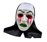 Tkidplw Housse de costume de nonne à capuche attachée avec | Accessoire d ' Halloween pour scènes d ' effroi et déguisement