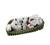 Tkidplw Jouet en peluche réaliste pour jeu interactif, livré avec télécommande, laisse de queue, remuer et chanter pour les enfants poupées en peluche réalistes en forme de chien