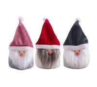 Tkidplw Lot de 3 pièces de tomte suédoises faites à la main pour décoration de Noël avec des mots de foi