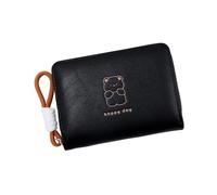 Tkidplw Lovely Cats Portefeuille de grande capacité en cuir PU avec porte-cartes pour chats quotidiens Petit sac à langer grande capacité, Noir , Beauté de masse