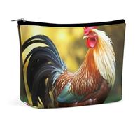 TKJMCSW Belle trousse de maquillage en forme de poule de coq pour femme - Grande capacité - Organiseur de maquillage portable - Sac de voyage pour le voyage et le travail - Taille unique, Style :,