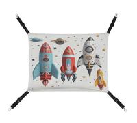TKJMCSW Cartoon Rockets Hamac pour chat Hamac pour cage à rats Hamac pour furet Hamac pour chats de grande taille Hamac à suspendre pour chat Lit pour chat Hamac pour chinchilla, Hamac pour animal