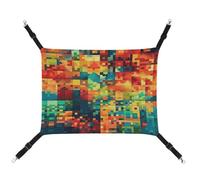 TKJMCSW Hamac à motif Pixel Art pour chat - Hamac pour cage à rats - Hamac pour furet - Hamac pour chat de grande taille - Hamac à suspendre pour chat - Hamac pour chat - Hamac pour animal domestique