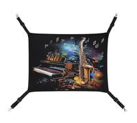 TKJMCSW Hamac pour cage de chat saxophone et piano pour cage de rat, furet, hamac pour chat de grande taille, hamac à suspendre pour chat, lit pour chat, hamac, hamac, hamac, hamac pour animal