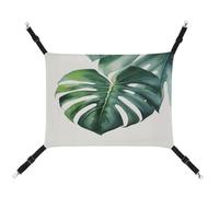 TKJMCSW Hamac pour chat à motif de feuilles de Monstera à l'aquarelle - Hamac pour cage à rats - Hamac pour furet - Hamac pour chat de grande taille - Hamac à suspendre pour chat - Hamac pour chat -