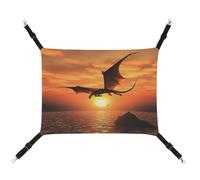 TKJMCSW Hamac pour chat Sea Sunset Flying Dragon Cage Hamac pour cage Rat Furet Hamac pour chats de grande taille Hamac pour chat à suspendre Lit pour chat Hamac pour chat Hamac Chinchilla, Hamac pour
