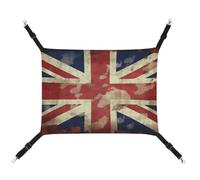 TKJMCSW Hamac vintage Union Jack pour chat avec drapeau britannique pour cage à rat, furet - Hamac pour chat de grande taille - Hamac à suspendre pour chat - Hamac pour chat - Hamac pour chinchilla,