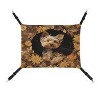 TKJMCSW Hamac Yorkshire Terrier dans la grotte pour chat Hamac pour cage à rats et furets Hamac pour chats de grande taille Hamac pour chat à suspendre Lit pour chat Hamac pour chinchilla, hamac pour