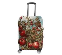 TKJMCSW Housse de bagage à motif de grenadier approuvée par la TSA - Élastique et lavable - Anti-rayures - Convient aux valises de 48 à 76,2 cm (), blanc, XL