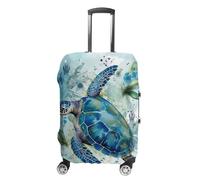 TKJMCSW Housse de bagage à motif tortue de mer, approuvée par la TSA, élastique, lavable, anti-rayures, housse de protection pour valises de 48 à 76,2 cm (taille XL)