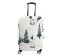 TKJMCSW Housse de bagage à skis approuvée par la TSA - Élastique et lavable - Anti-rayures - Pour valises de 48 à 76,2 cm, Blanc, L
