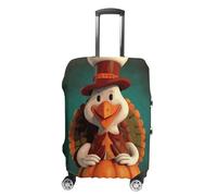 TKJMCSW Housse de bagage de Thanksgiving Turquie approuvée par la TSA pour bagages, housse élastique lavable, housse de protection anti-rayures pour bagages de voyage pour valises de 48 à 76,2 cm