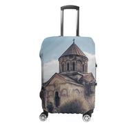 TKJMCSW Housse de bagage d'église arménienne approuvée par la TSA - Housses élastiques et lavables anti-rayures pour valises de 48 à 76,2 cm (), Blanc, S