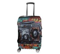 TKJMCSW Housse de bagage graffiti Hip Hop approuvée par la TSA pour bagages, élastique, lavable, anti-rayures, housse de protection pour bagages de voyage de 48 à 76,2 cm (taille XL)