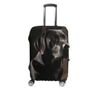 TKJMCSW Housse de bagage labrador noire approuvée par la TSA pour valise, élastique, lavable, anti-rayures, housse de protection pour valises de 48 à 76,2 cm, Blanc, M