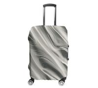 TKJMCSW Housse de bagage matelassée à motif blanc, approuvée par la TSA pour valise, élastique, lavable, anti-rayures, housse de protection pour valises de voyage de 48 à 76,2 cm, Blanc, M