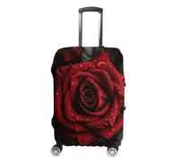 TKJMCSW Housse de bagage rouge approuvée par la TSA pour valise, élastique, lavable, anti-rayures, housse de protection pour valises de 48 à 76,2 cm (), blanc, M