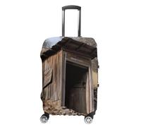 TKJMCSW Old Ancient Outhouse Housse de bagage approuvée par la TSA - Élastique et lavable - Anti-rayures - Convient aux valises de 48 à 76,2 cm, Blanc, L