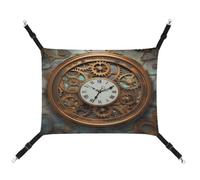 TKJMCSW Rusty Steampunk Horloge pour chat Hamac pour cage à rats Hamac pour furet Hamac pour chat de grande taille Hamac à suspendre pour chat Lit pour chat Hamac pour chinchilla, Hamac pour animal