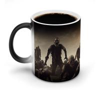TKJMCSW Tasse à café de 325 ml avec plusieurs zombies qui changent de couleur, tasses à café à changement de chaleur avec poignée, tasse magique sensible à la chaleur pour homme et femme, tasse