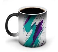 TKJMCSW Tasse à café de 325 ml - Motif des années 90 - Changement de couleur - Tasses à café à changement de chaleur avec poignée - Tasse magique sensible à la chaleur pour homme et femme - Tasse