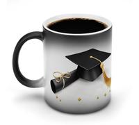 TKJMCSW Tasse à café de 325 ml - Tasse magique sensible à la chaleur pour homme et femme - Tasse amusante en céramique pour thé, latte, lait, cacao