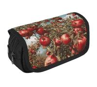 TKJMCSW Trousse à crayons de grande capacité avec fermeture éclair et 3 compartiments en tissu pour adulte - Pour homme et femme - Pour fournitures de bureau