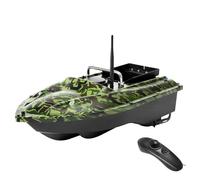 TkkMivcOC Bateau Amorceur Télécommandé 500M, Bateau D'appât sans Fil Pêche avec 5200 mAh et Télécommande, Correction Automatique du Cours, D'amorce Double Moteurs