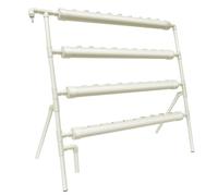 TkkMivcOC Kit de culture hydroponique, 3 couches, système de culture hydroponique avec 36 sites de plantation, systèmes de culture sans terre en PVC, kits de culture hydroponique pour herbes, fruits