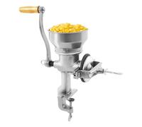 TkkMivcOC Moulin à Céréales Manuel avec Grande Trémie de 14cm & Pince de Table 4.5cm, Broyeur à Grains en Fontem Finesse de Broyage Réglable, pour Noix Café Céréales Graines Maïs Épices