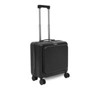 TkkMivcOC Valise à main 45 x 24 x 41 cm avec serrure à code à 3 chiffres, compartiments pour ordinateur portable, porte-gobelets, roulettes rotatives silencieuses, pour voyage, affaires, noir, 45 x 24