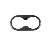 TKLGFEK Car Rear Seat Water Cup Holder Cover Trim Stickers Moulding Decoration Compatible for Tesla Model 3 Y 2021 2022 2023(Black)
