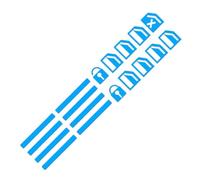 TKLGFEK Car Window Control Button Luminous Stickers Auto Interior Glow-in-The-Dark Waterproofs Durable Decals(Blue)