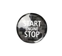 TKLGFEK Carbon Fiber Ignition Button Car Starter Button Sticker Compatible for Mini One Cooper S JCW R55 R56 R57 R58 R60 R61(Black)