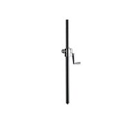 K&M Pied d'enceinte 21339 – Levage assisté, manivelle, Filetage 35 mm/M20, Noir