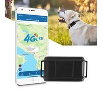 TKMARS Collier GPS Chien de Chasse avec Micro Appels Vocaux Tracker Suivi en Temps Réel Alarme Sonore Pédomètre sans Limite Distance Traceur GPS Chiens Étanche sans Abonnement 4G TK919Pro