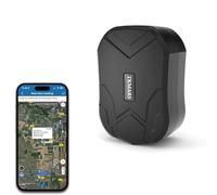 TKMARS GPS coche localizador, GPS Moto, rastreador portátil, Con función de localización en Tiempo Real, notificación de alerta al teléfono móvil
