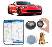 TKMARS Mini Traceur GPS pour Voiture, Enfant, Chien ou Chat, Tracker GPS Autonomie de 3 Ans, Localisateur Magnétique avec Zone de Surveillance, Historique de 6 Mois, Abonnement Requis S8 Noir