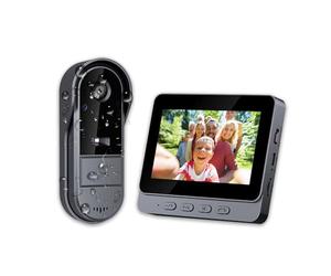 TKMARS Sonnette sans Fil avec Caméra 1080P Étanche IP67, Visiophone Vidéo Extérieur avec Écran 4.3", Angle de Vision 170°, Vision Nocturne, Interphone Vidéo pour Maison, sans WiFi et APP