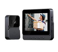 TKMARS Sonnette sans Fil avec Caméra 1080P, Interphone Vidéo avec Écran 4.3" NO APP, Visiophone sans Fil sans WiFi, Angle de Vision 120°, Portier Vidéo Stockage Gratuit sans Abonnement
