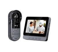 TKMARS Sonnette sans Fil avec Caméra Extérieur Étanche 1080P, Visiophone Vidéo sans Fil Écran 4.3", Interphone Vidéo pour Famille Angle de Vision 170°, Portier Vidéo pour Maison, Interphone sans WiFi
