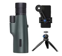 TKMARS TéLescope Monoculaire 10-30X50 HD TéLescope de CaméRa de Vision Nocturne à Grossissement Variable à Faible Luminosité avec Interface TréPied, Adapté à La Chasse et Aux Concerts IP66 (Vert)