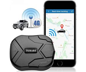 TKMARS TK905 4G GPS Tracker APP Compatible iOS Android sans Abonnement,Étanche Traceur GPS Voiture Antivol Suivi en Temps Réel, Aucune Restriction Geolocalisation, Alerte de Mouvement, Historique