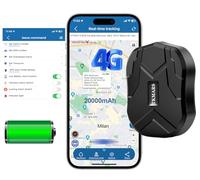 TKMARS Traceur 4G pour Voiture GPS Traceur Auto 20000mah GPS Traceur avec Carte SIM, Application, Temps d'attente de jusqu'à 240 Jours