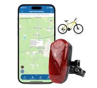 TKMARS Traceur GPS pour Vélo, Voiture et Moto - Multifonctionnel avec Lumière LED, Alerte SOS - Léger et Étanche, App/Web sans Abonnement TK906