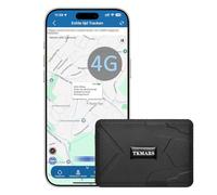 TKMARS Traceur GPS Voiture 4G Aimanté, Tracker GPS Étanche IP65, Suivi en Temps Réel sans Limite de Distance, Autonomie 60 Jours, Positionnement APP et SMS pour Moto, Camping Car, Bateau TK915