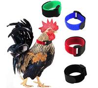 Tkocisa Lot de 4 colliers de coq sans corbeau - Anti-crochet - Sans bruit de corbeau - Empêche les poules de crier et de déranger les voisins